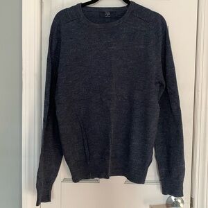 J.Crew navy marbled cotton top mens size small